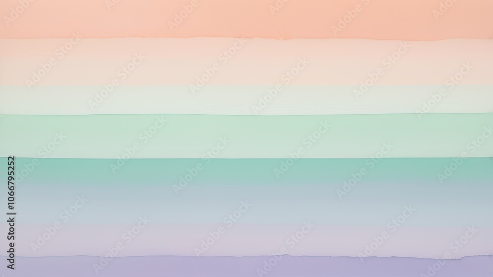 Fototapeta premium Soft pastel waves blend harmoniously, creating a gentle and calming abstract background, perfect for modern design projects and serene moods