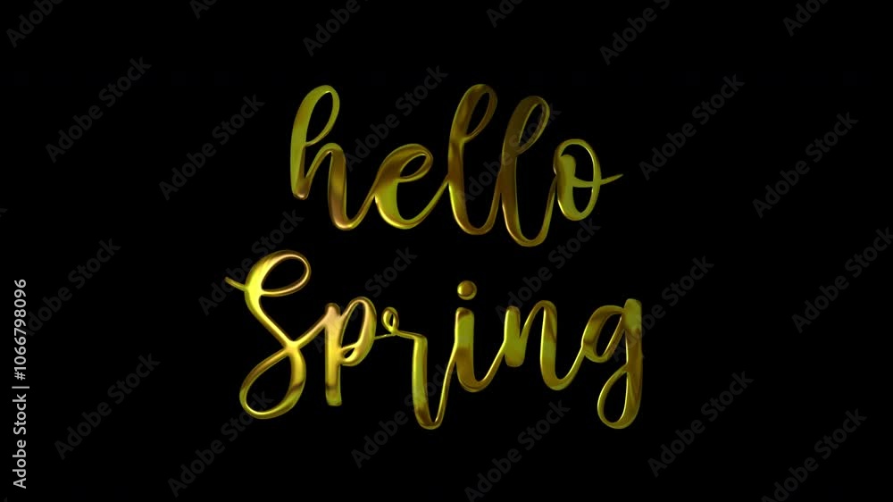 Hello Spring Gold Handwriting Text Animation. Add Luxury to Presentations, Videos, and Social Media with Hand-drawn, Precision Animations. Green Screen Background. Hello Spring Gold Handwriting Text Animation. Add Luxury to Presentations, Videos, and Social Media with Hand-drawn, Precision Animations. Green Screen Background.