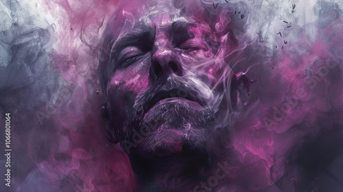 Abstract Portrait of a Man in a Dreamlike State