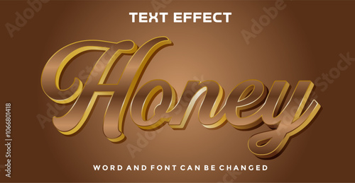 Honey editable text effect