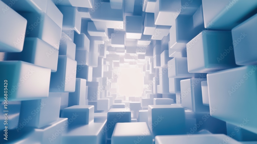 Cube Tunnel Light. Cube Tunnel Light.