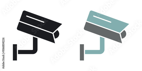 Security camera icon in solid style.