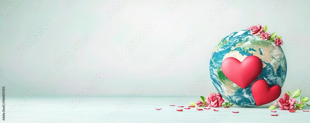 Design a custom Valentine's Day card featuring Earth with heart-shaped continents Design a custom Valentine's Day card featuring Earth with heart-shaped continents