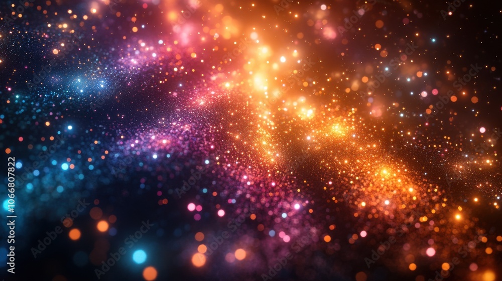 Starlit Canvas Multicolored Cosmic Symphony