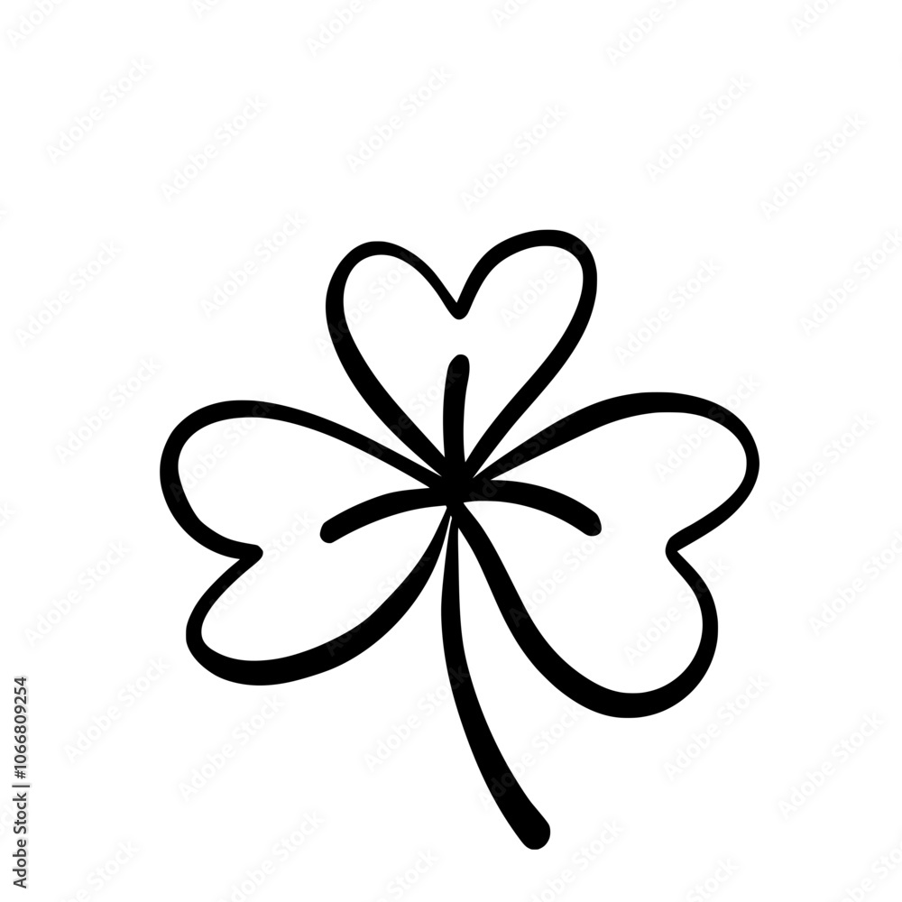 St. Patrick's Day. Retro Style Emblems leaf clover St. Patrick's Day. Retro Style Emblems leaf clover
