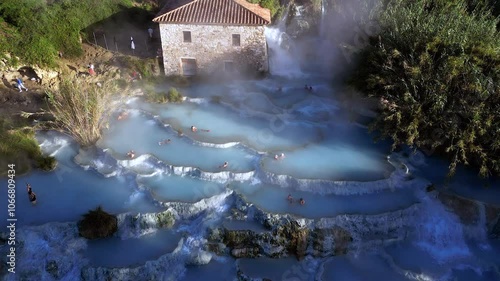 Tuscany Saturnia Italy video drone photo