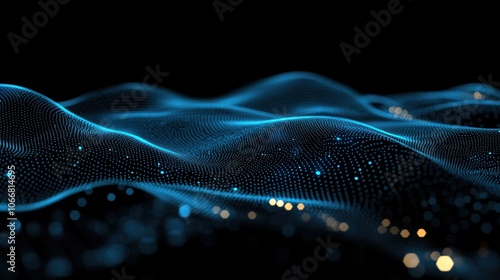 Abstract Blue Waves.