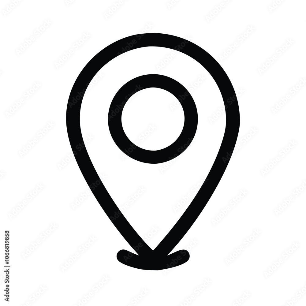 Black and White Location Pin Icon Outline, Simple black and white outline of a location pin icon on a base, perfect for maps, navigation apps, and minimalist design projects.
Black and White Location Pin Icon Outline, Simple black and white outline of a location pin icon on a base, perfect for maps, navigation apps, and minimalist design projects.