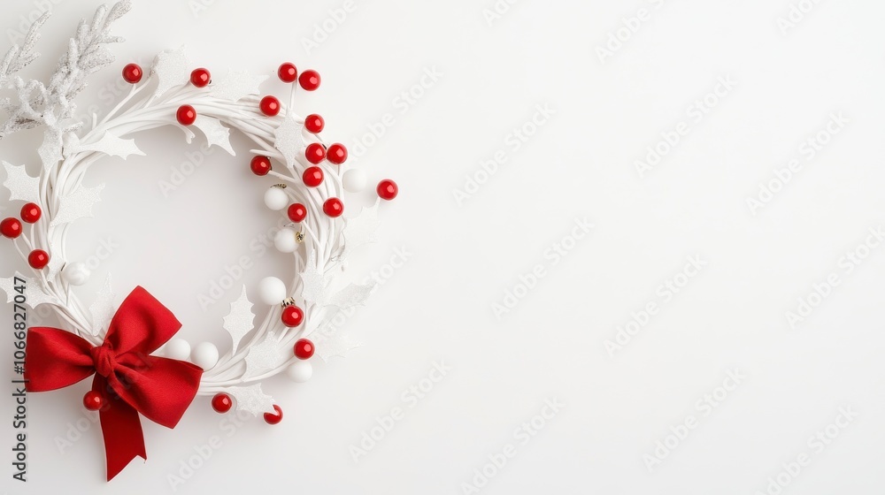 Simple Elegant White Wreath for Seasonal Decor Simple Elegant White Wreath for Seasonal Decor