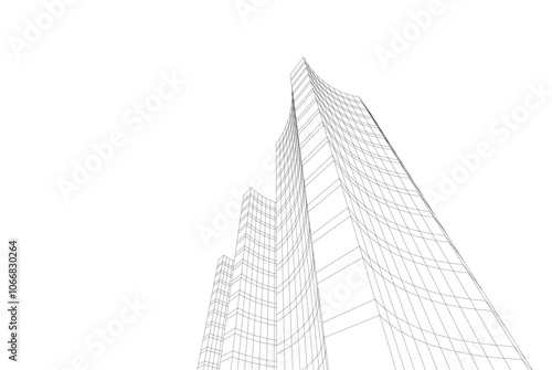 Architecture building. Design background vector illustration