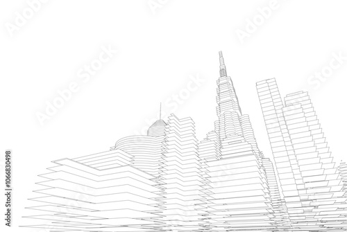 Architecture building. Design background vector illustration