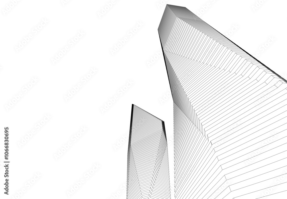 Fototapeta premium Architecture building. Design background vector illustration