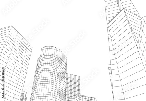 Architecture building. Design background vector illustration