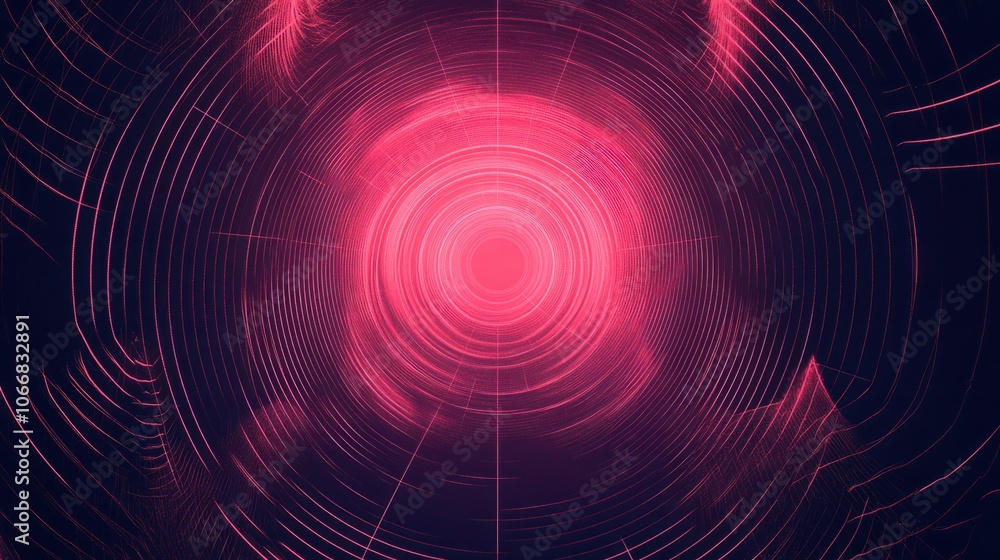 Glowing lines and circles in a futuristic pattern, representing digital data flow Glowing lines and circles in a futuristic pattern, representing digital data flow