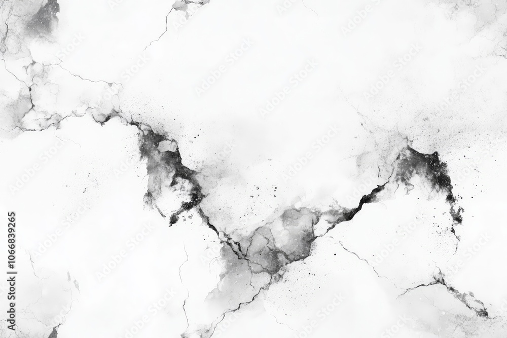 A minimalist grayscale marble texture with ink-like splashes and organic cracks, creating an abstract and artistic background with a refined, natural look A minimalist grayscale marble texture with ink-like splashes and organic cracks, creating an abstract and artistic background with a refined, natural look