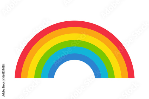 Rainbow | isolated vector illustration on white background