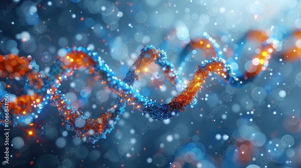 Stunning Visualization of DNA and Gene Technology Highlighting the Role of Genetics in Modern Biology and Medical Science Stunning Visualization of DNA and Gene Technology Highlighting the Role of Genetics in Modern Biology and Medical Science