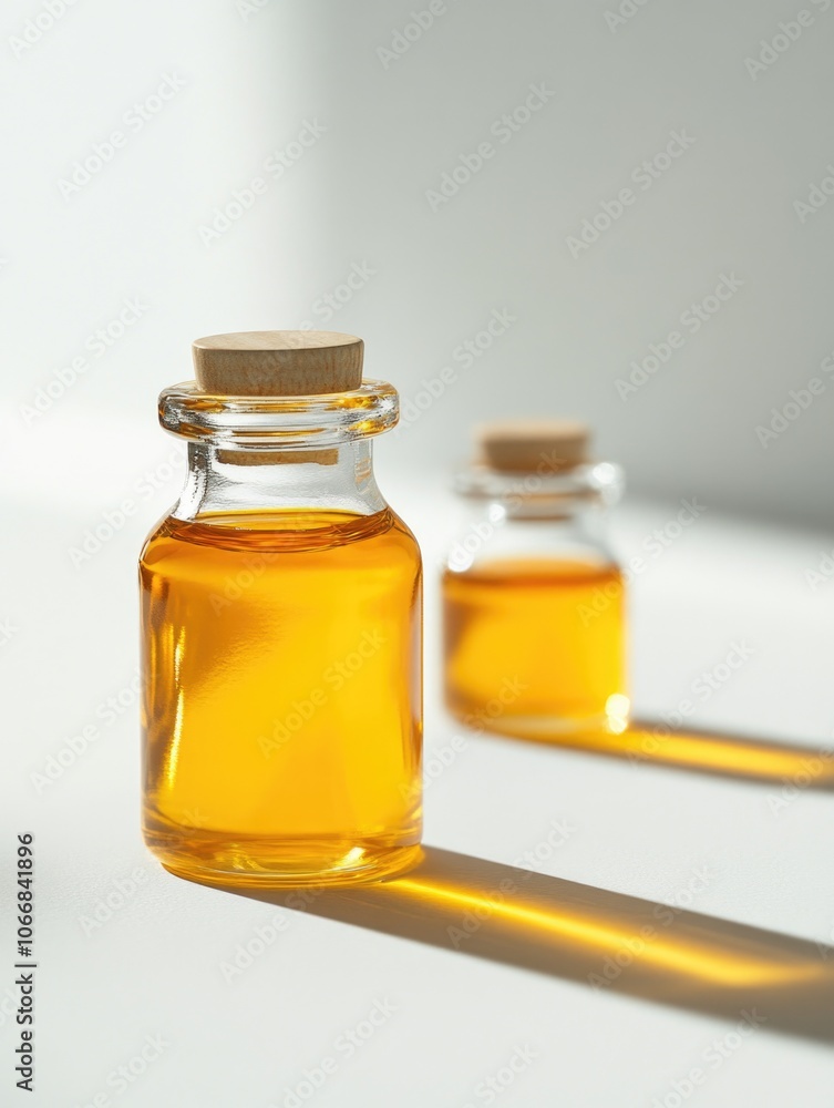 Oil Bottles in Sunlight Oil Bottles in Sunlight