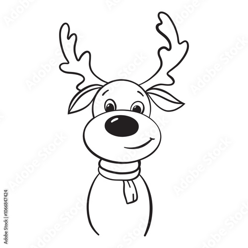 reindeer reindeer with reindeer character icon