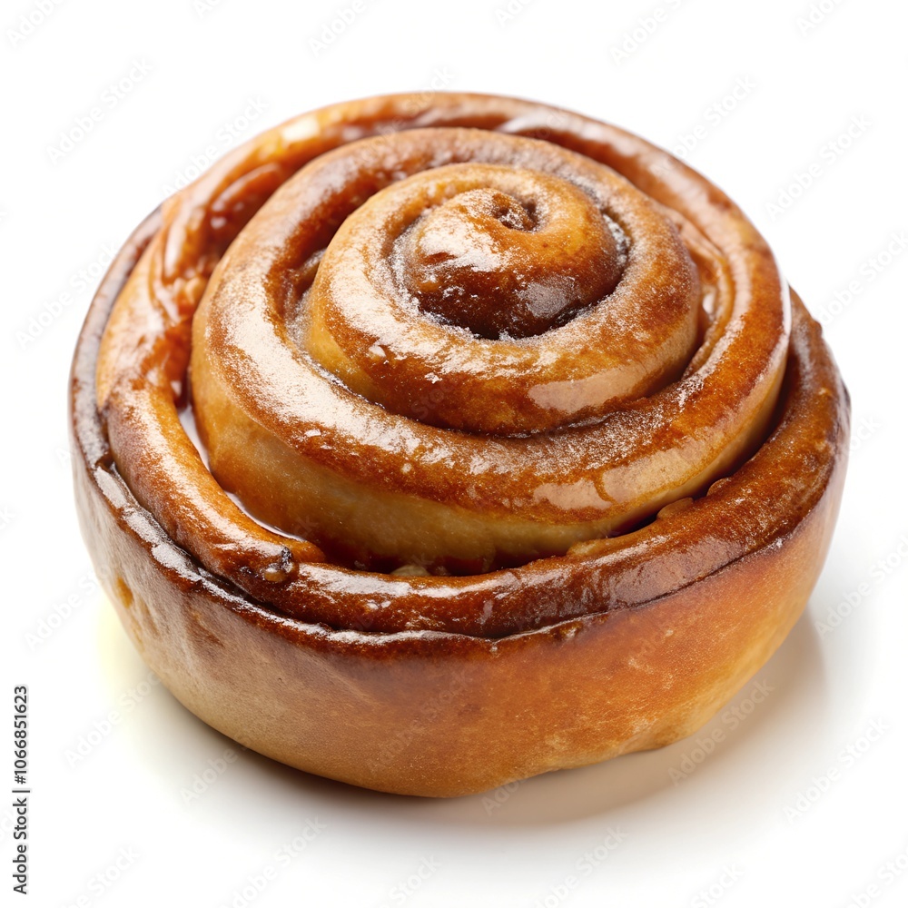 Cinnamon bun cinnamon dessert pastry on white. Cinnamon bun cinnamon dessert pastry on white.