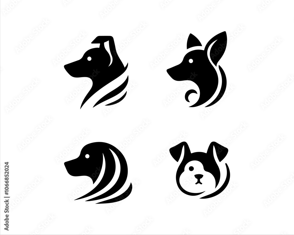 Obraz premium Dog Logo design template. 