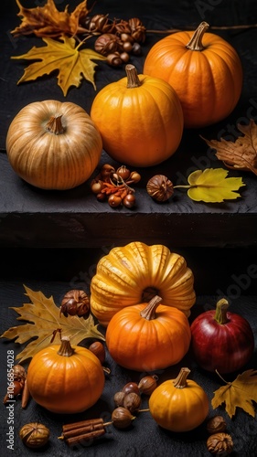 autumn, leaf, leaves, fall, maple, nature, tree, season, vector, orange, pattern, yellow, design, foliage, color, plant, illustration, seamless, texture, decoration, brown, red, september, art, octobe photo