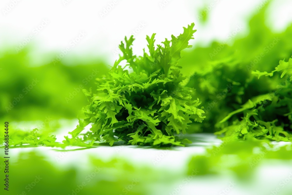 Fresh Green Garnish Illustration in 3D Style