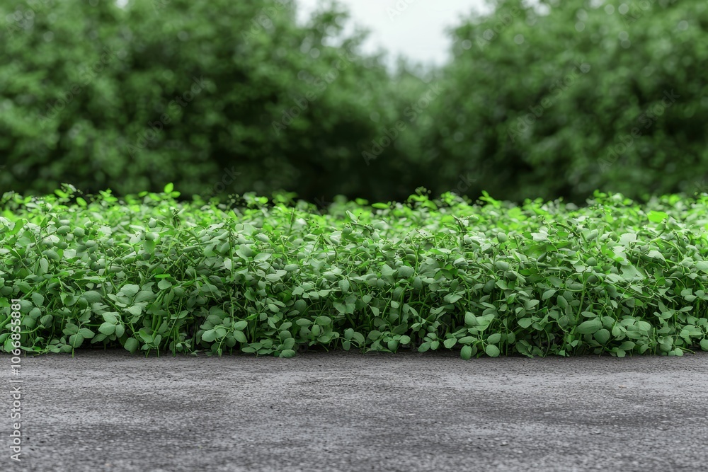 Stylized 3D Illustration of Green Beans Growing Stylized 3D Illustration of Green Beans Growing