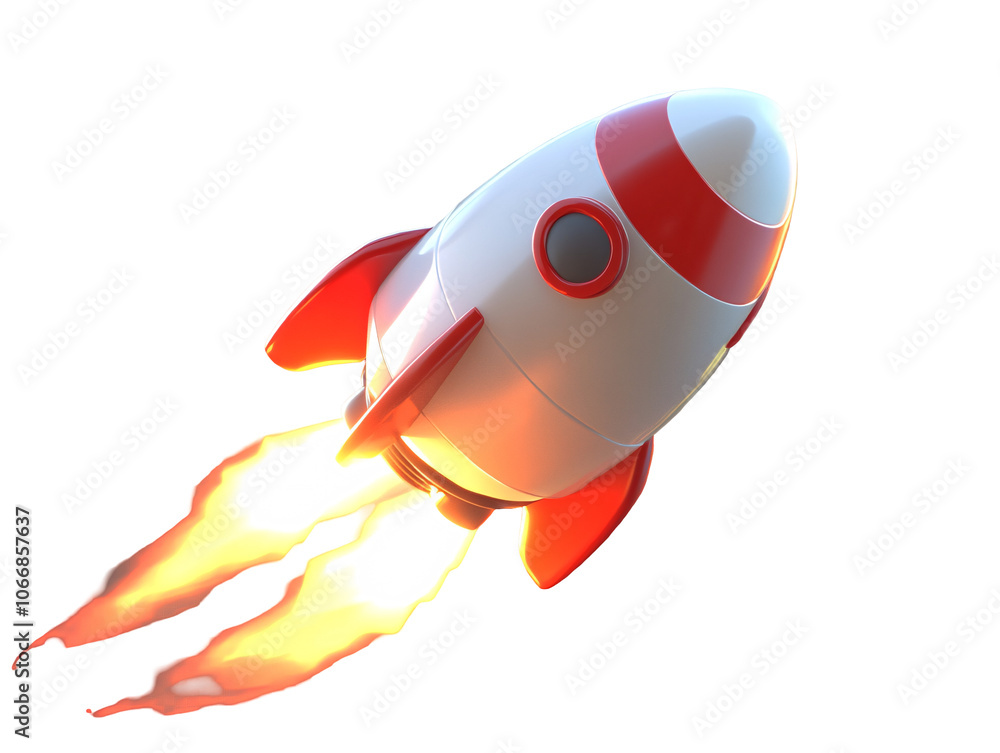a white and red rocket with fire coming out of it a white and red rocket with fire coming out of it