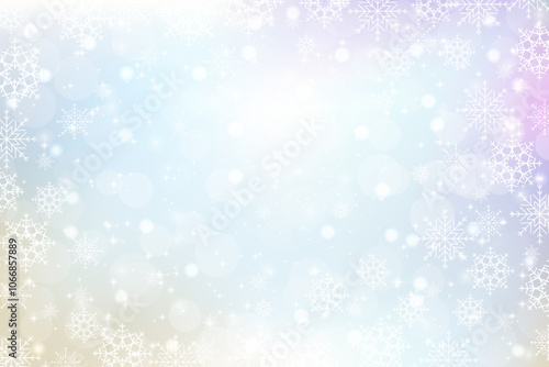 Colorful Christmas background with snowflakes. Christmas snowflake background. EPS 10