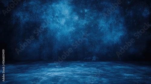 Blue grunge cement backdrop featuring a vintage texture for a festive atmosphere