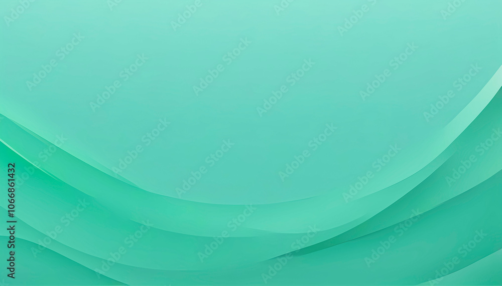Obraz premium Soft turquoise wave pattern creating a serene and calming background design suitable for various digital uses