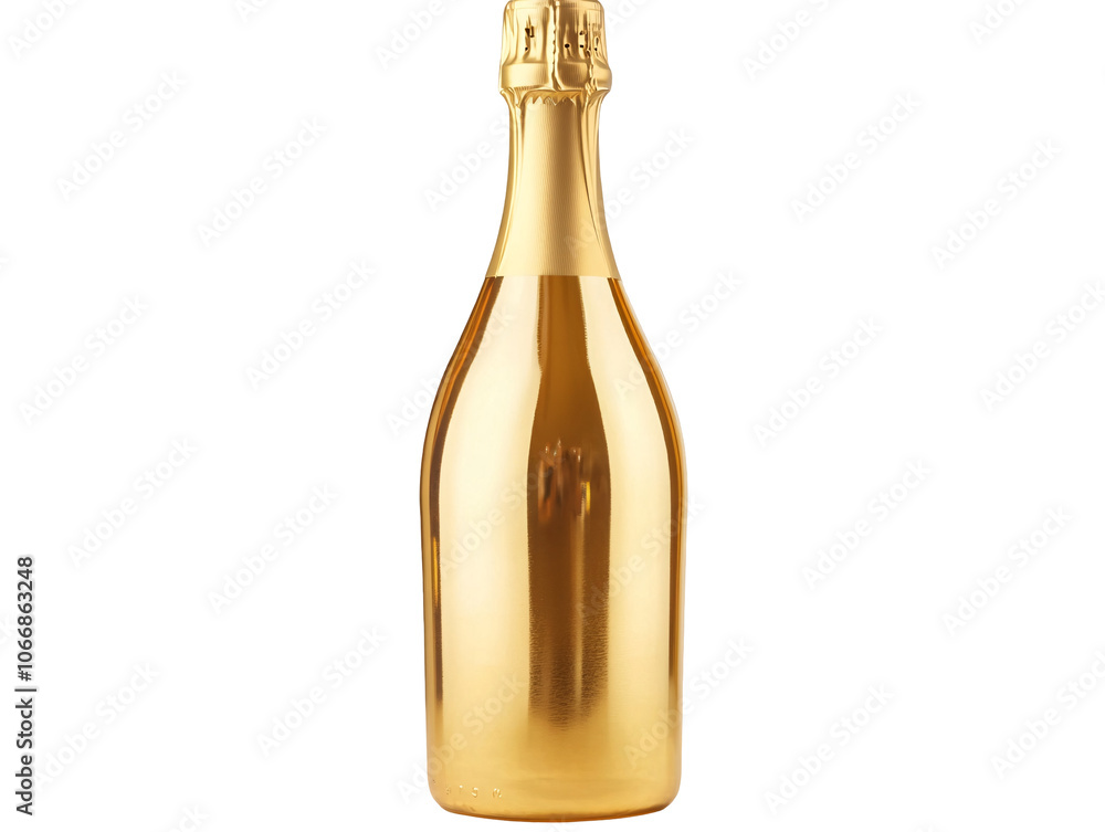 a gold bottle of champagne a gold bottle of champagne