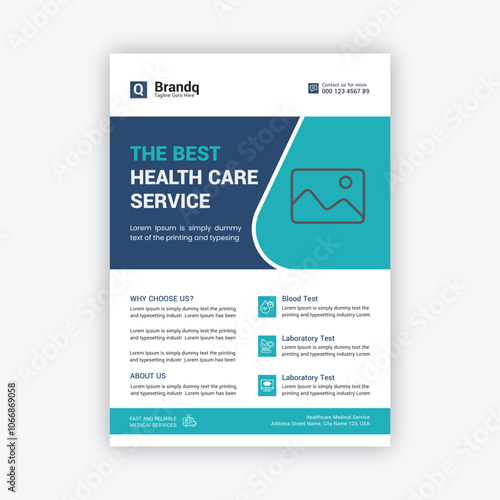 Medical Healthcare Flyer Template Corporate A4 Flyer