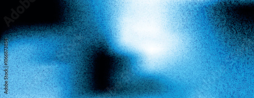 Abstract blue background with a grainy texture. The background features a gradient of blue shades, creating a soft, blurred background effect. Minimal grainy texture vector gradient background