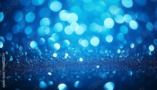 Blue blurred lights background. Generated image