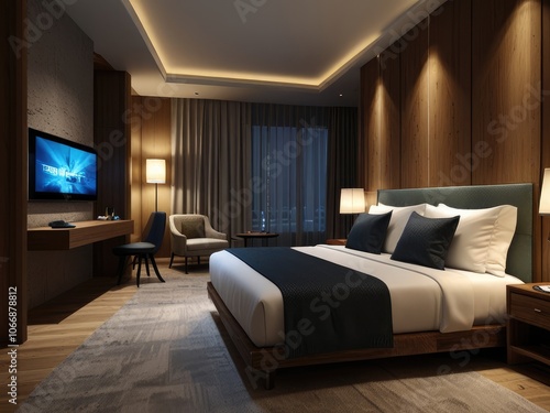 luxury hotel bedroom,interior of a bedroom,interior of a hotel room,luxury comfortable bedroom,hotel room interior