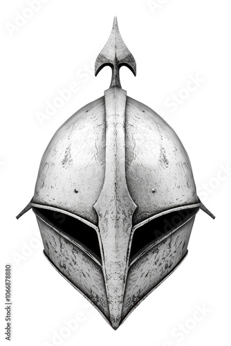 Discover the timeless beauty of an ancient warrior's helmet showcasing unique design and historical significance transparent background photo