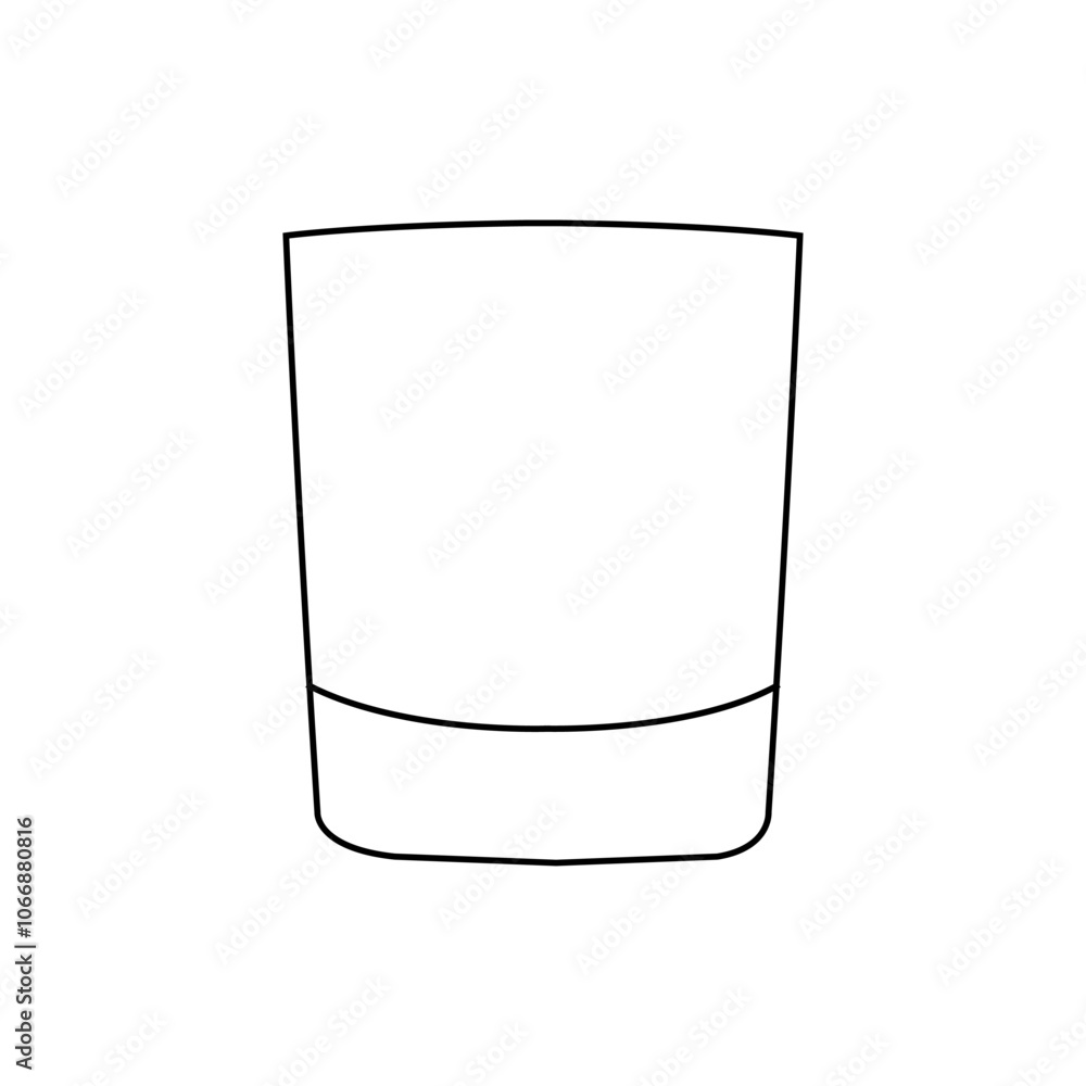 Whiskey glass vector icon
