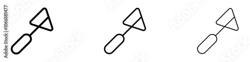 Reflex hammer icon in stroke line.