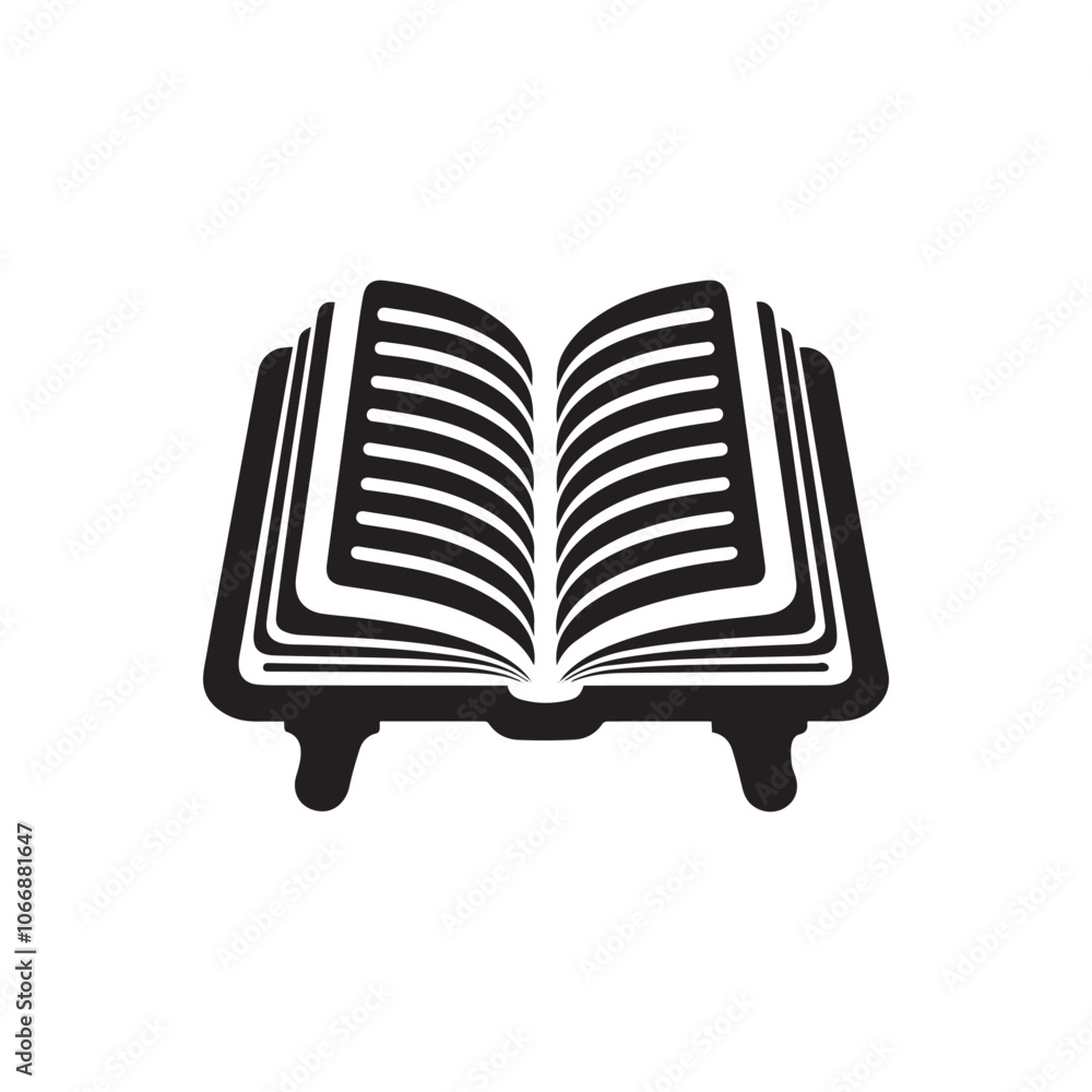 Open Book logo vector illustration Open Book vector Icon and Sign
