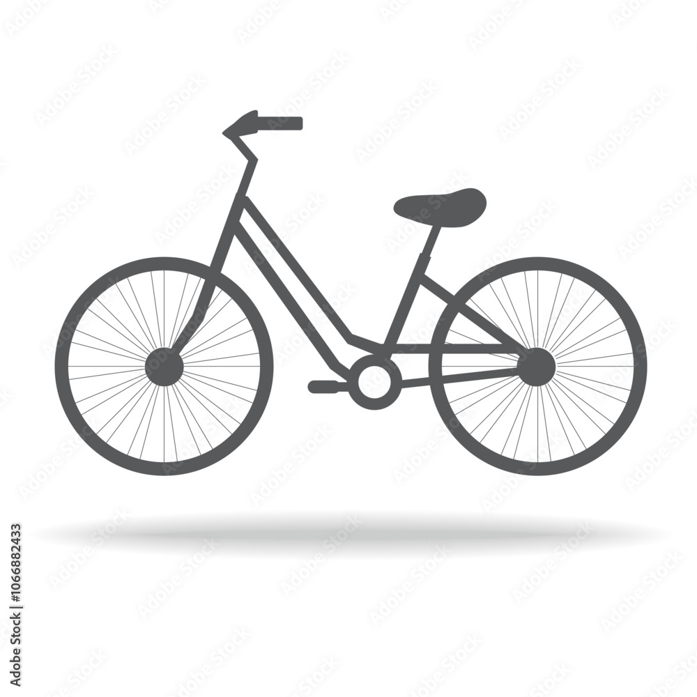 Bicycle vector icon on white background Bicycle vector icon on white background