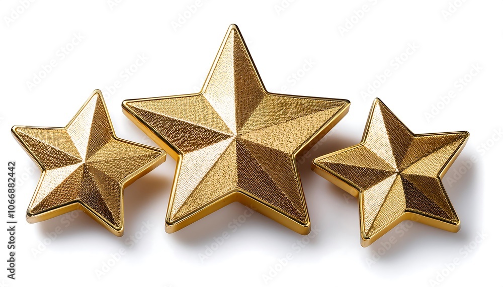 star-shaped objects are placed on a white background. star-shaped objects are placed on a white background.
