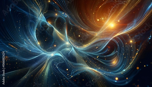 Fractal Burst Space Background