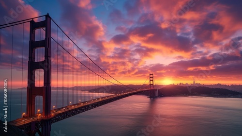 Golden Gate Bridge Sunset