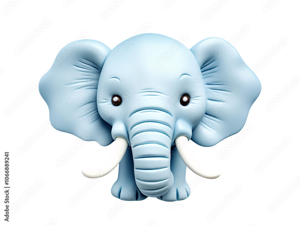 a blue elephant with tusks a blue elephant with tusks