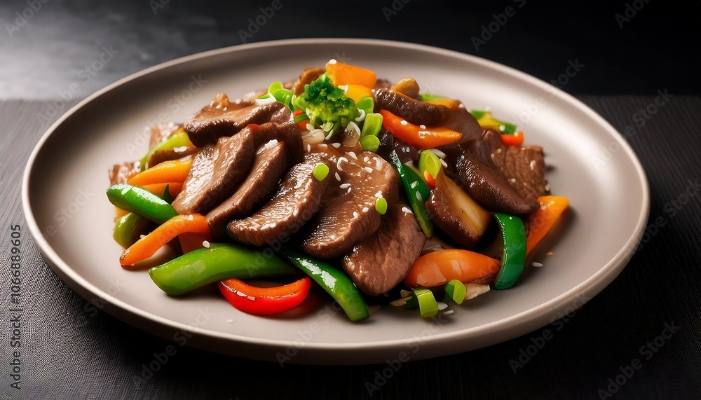 Healthy delicious and nutritious stir-fried beef. Healthy delicious and nutritious stir-fried beef.