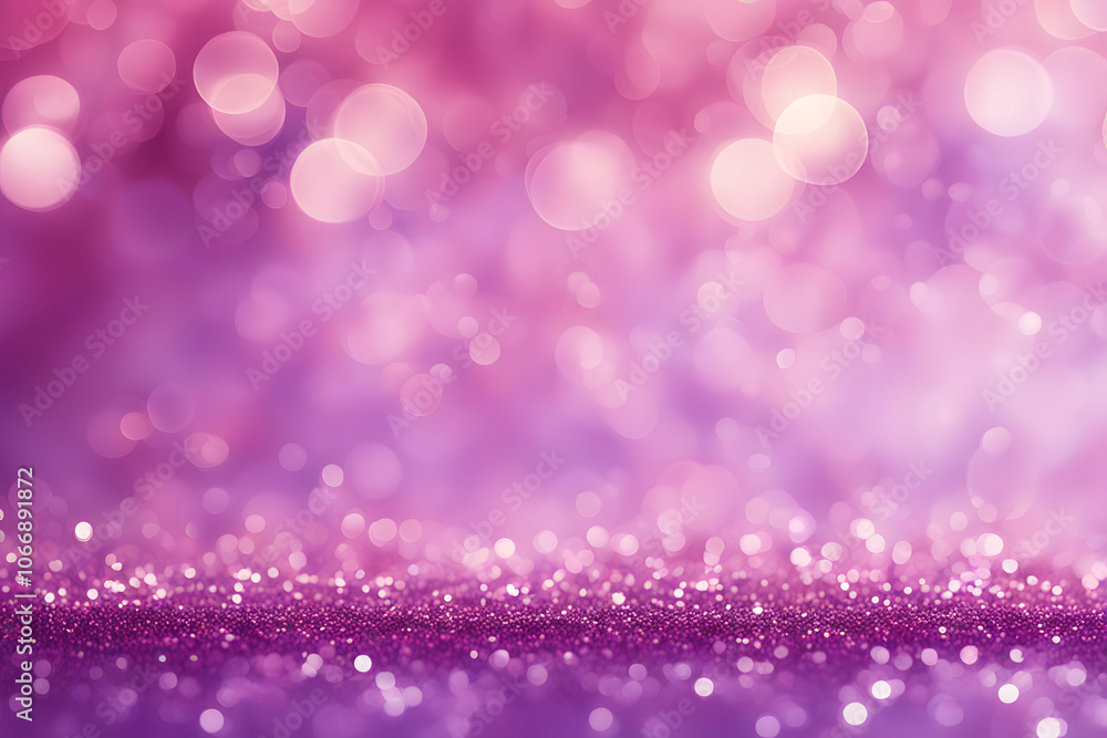 Pink and purple glitter background with soft bokeh effects and reflective sparkle, Ai Generated Pink and purple glitter background with soft bokeh effects and reflective sparkle, Ai Generated