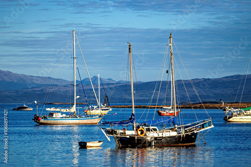 The harbor of Ushuaia in Argentina  photo