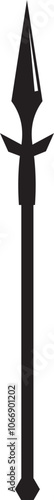 Spear icon Indian sword knife, Viking weapons Spear Clipart handgun spear cricut cut files crossed. Ancient greek weapon. Design element for logo label sign badge. Flat vector isolated